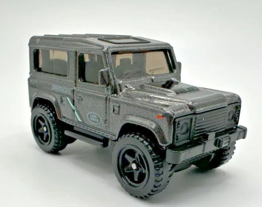 Hot Wheels 2023 #227/250 Land Rover Defender 90, NEW/LOOSE, metalflake dark grey