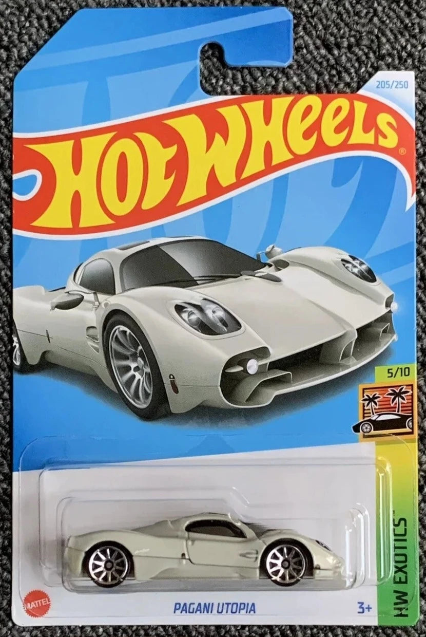 Hot Wheels 2024 #205 250 Pagani Utopia, Grey – Ignition Diecast