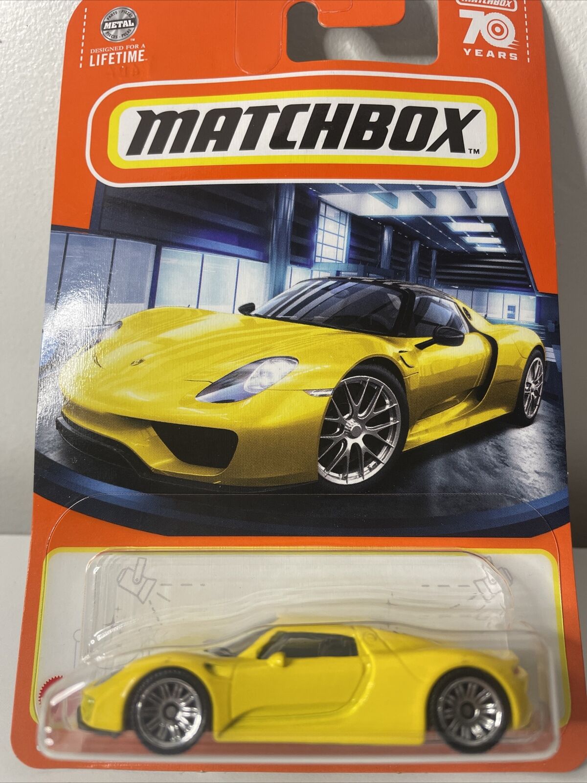 Matchbox 2023 #077/100 Porsche 918 Spyder, yellow