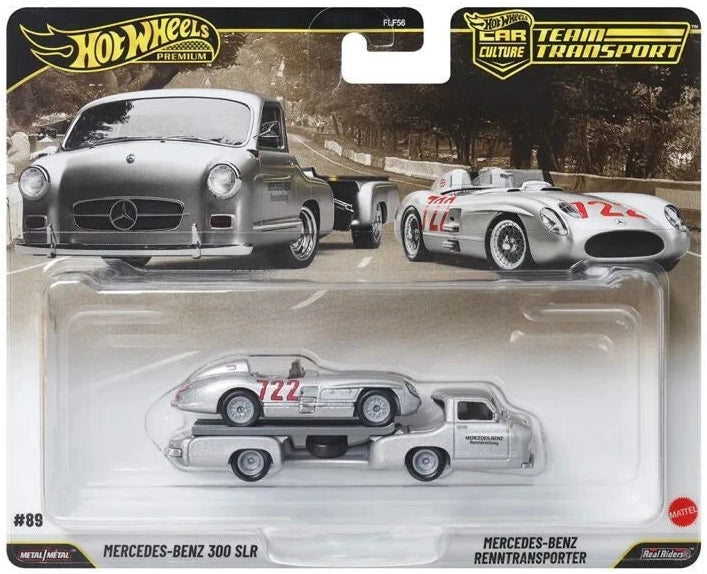Hot Wheels Car Culture Team Transport #89, Mercedes-Benz 300 SLR & Mercedes-Benz Renntransporter