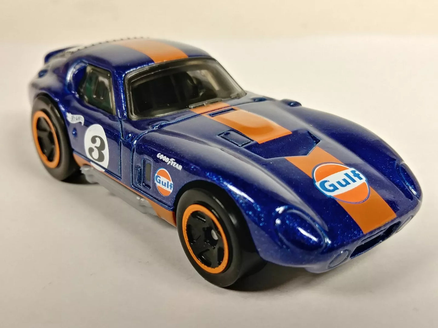 Hot Wheels 2024 #122/250 Shelby Cobra "Daytona" Coupe, NEW/LOOSE, Gulf racing dark blue