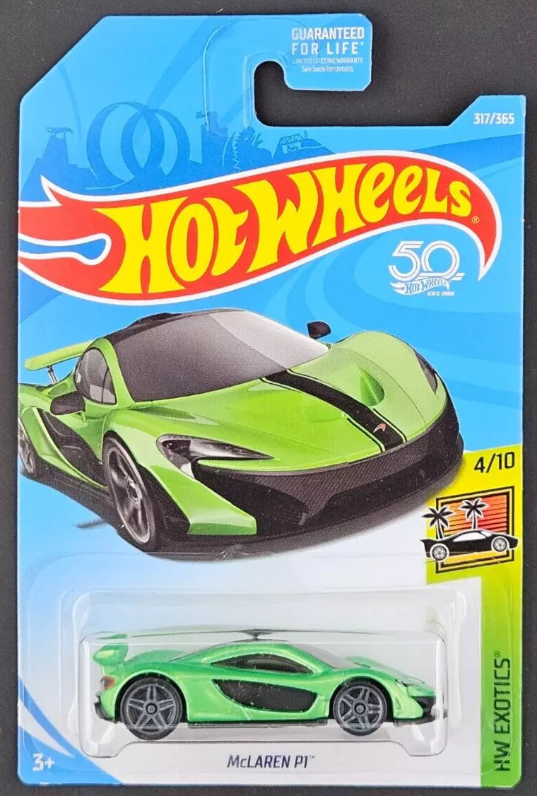 Hot Wheels 2018 #317/365 McLaren P1, synergy green