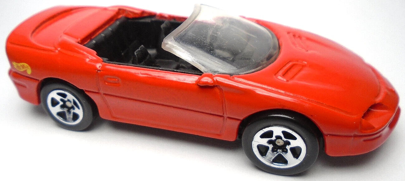 Hot Wheels 1995 #344 Camaro Convertible, NEW/LOOSE, red/5SP