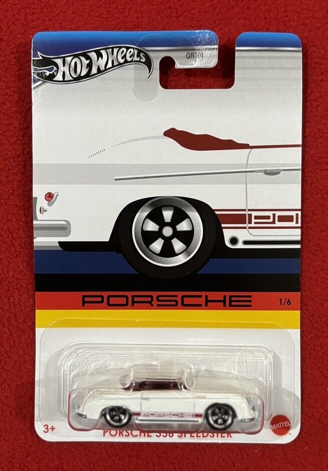 Hot Wheels 2024 Silver Label Porsche Series 1/6 Porsche 356 Speedster, white
