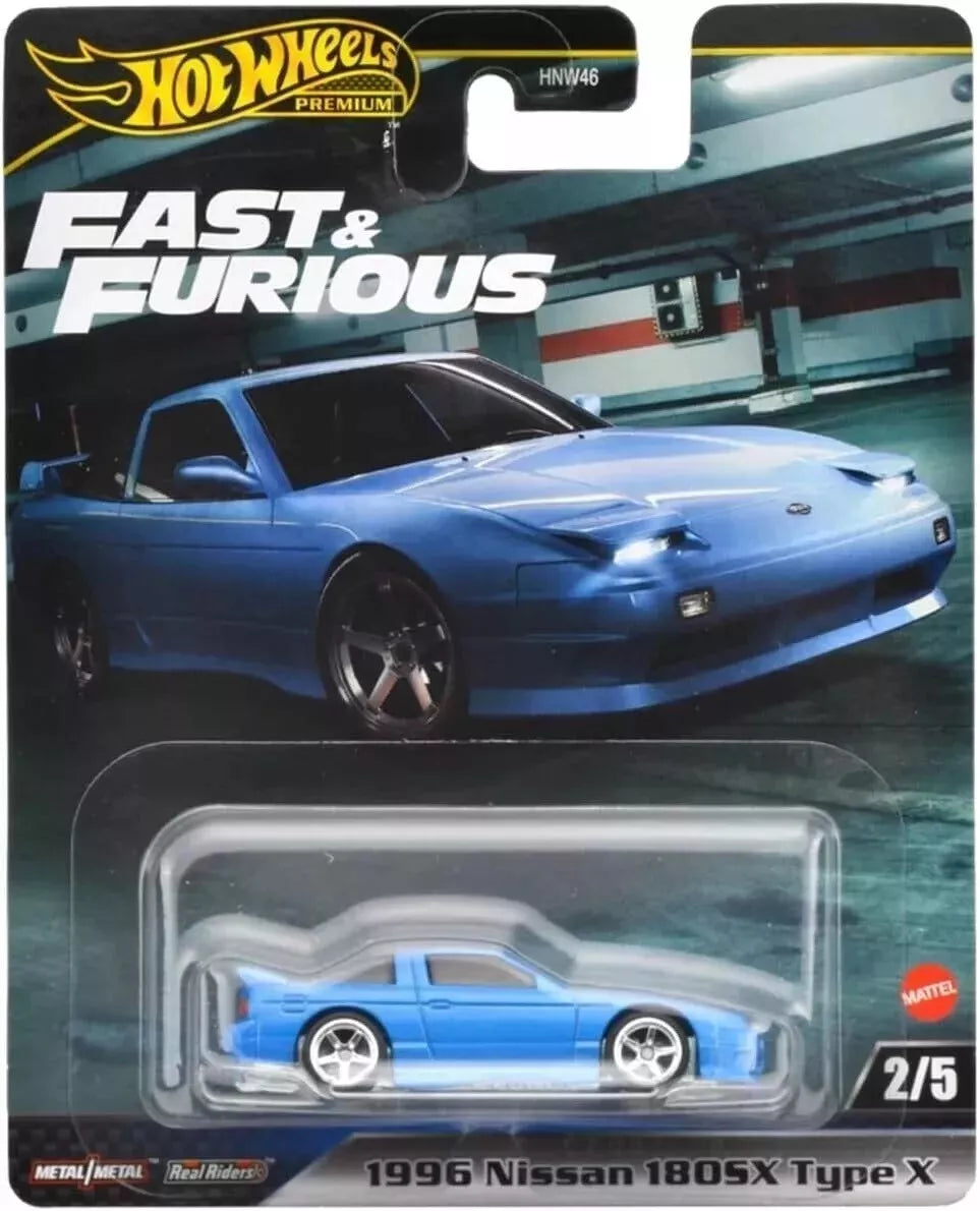 Hot Wheels Premium 2024 Fast & Furious 2/5 1996 Nissan 180SX Type X