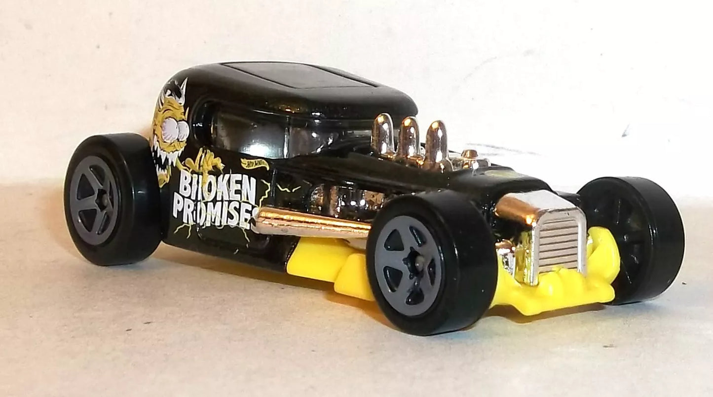 Hot Wheels 2022 #168/250 Mod Rod, NEW/LOOSE, black (broken promises livery)