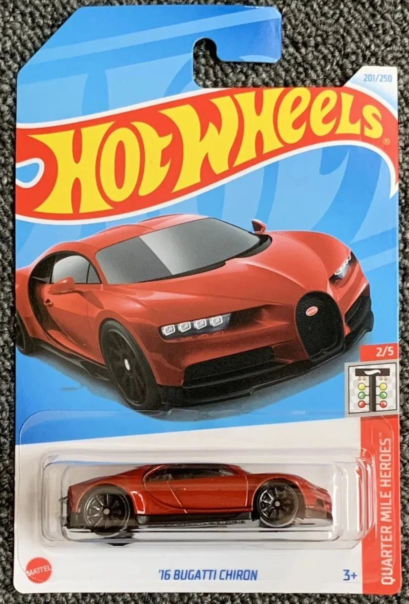 Hot Wheels 2024 201/250 Bugatti Chiron, red Ignition Diecast