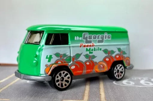 Matchbox 2002 VW Delivery Van - Georgia Peach Mobile, NEW/LOOSE, green