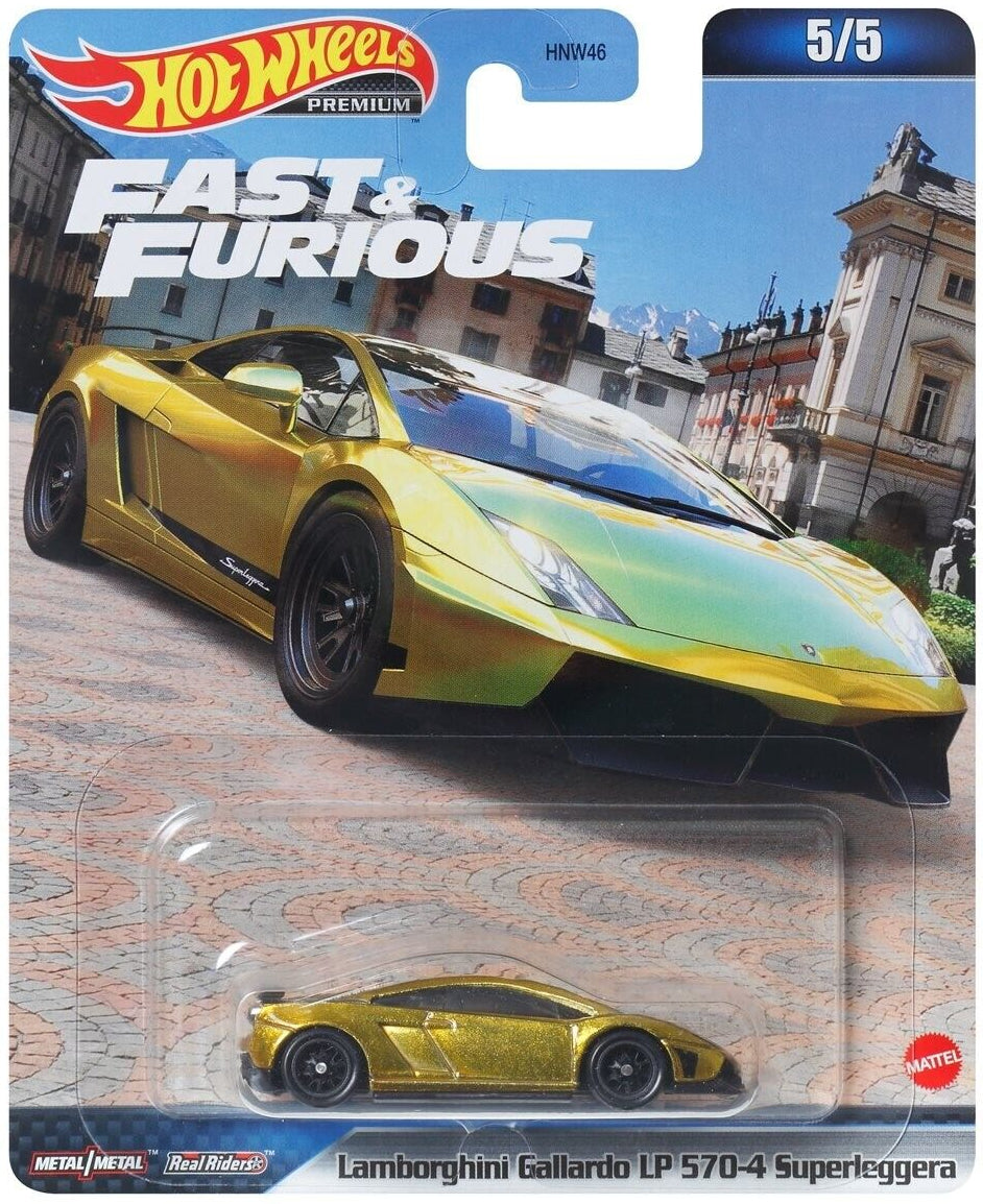 Hot Wheels Premium 2023 Fast & Furious 5/5 Lamborghini Gallardo LP 570-4 Superleggera
