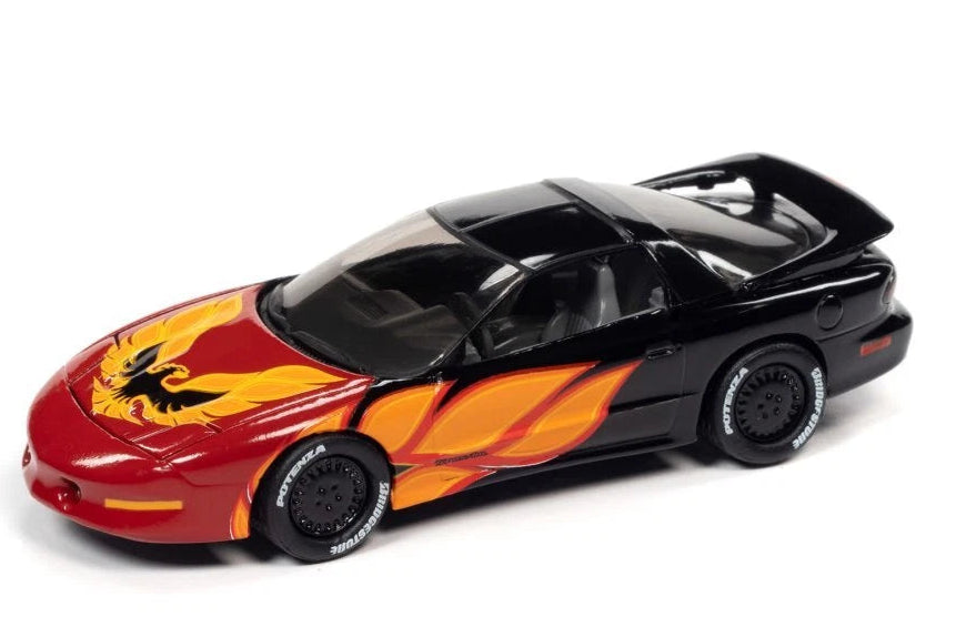 Johnny Lightning 1993 Pontiac Firebird T/A, NEW/LOOSE, black w/flames