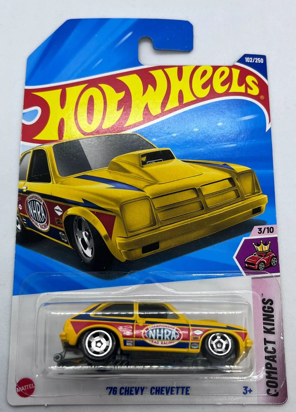 Hot Wheels 2025 #102/250 1976 Chevy Chevette, yellow