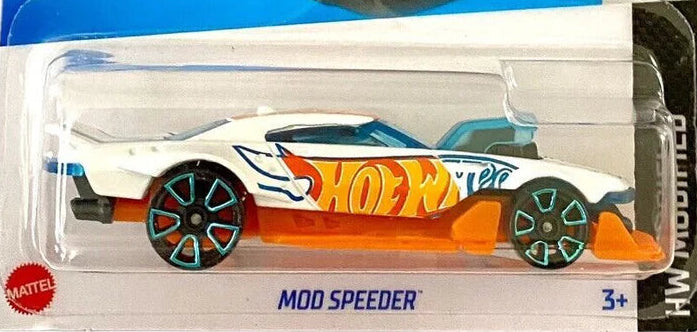 Hot Wheels 2024 #010/250 Mod Speeder, NEW/LOOSE, white