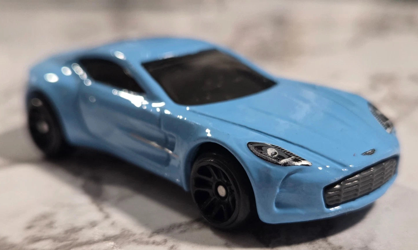 Hot Wheels 2026 European Car Culture Themed Multipack, Aston Martin One-77, NEW/LOOSE, light blue