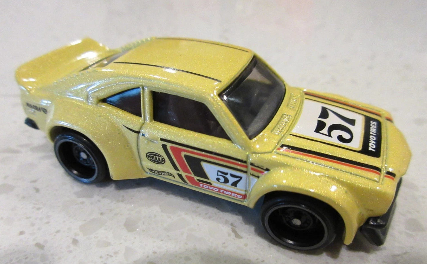 Hot Wheels 2025 #243/250 Mazda RX-3, NEW/LOOSE, yellow