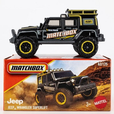 Matchbox 2026 Power Grabs #62/125, Jeep Wrangler Superlift, black