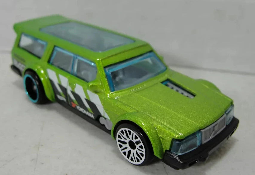 Hot Wheels 2023 #245/250 Volvo 240 Drift Wagon, NEW/LOOSE, metallic green