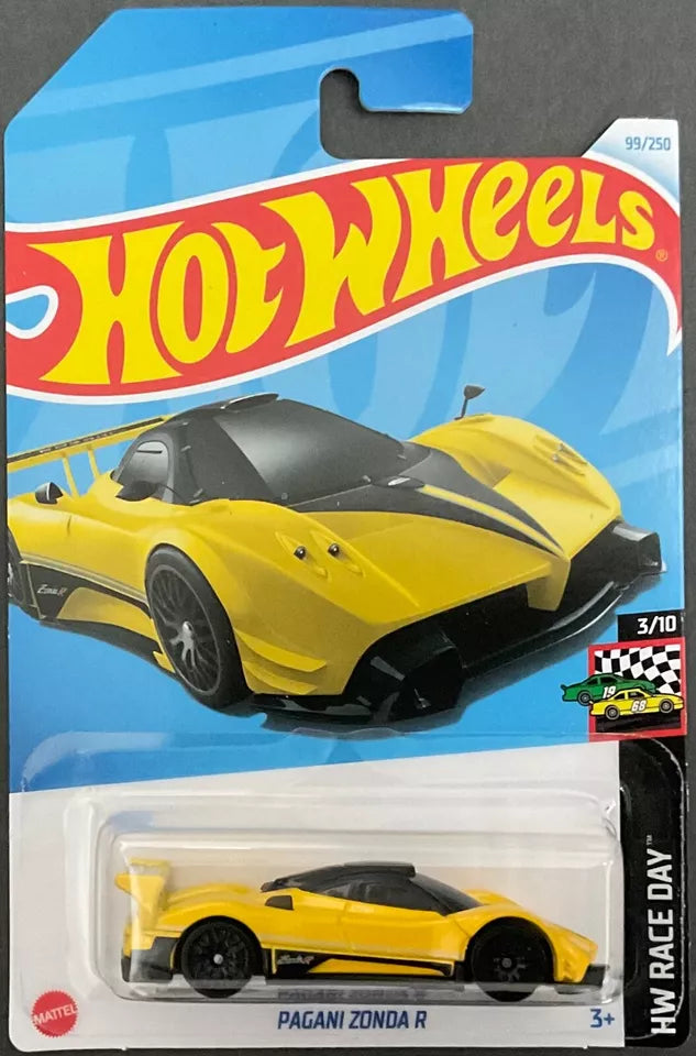 Hot Wheels 2024 #099/250 Pagani Zonda R, yellow
