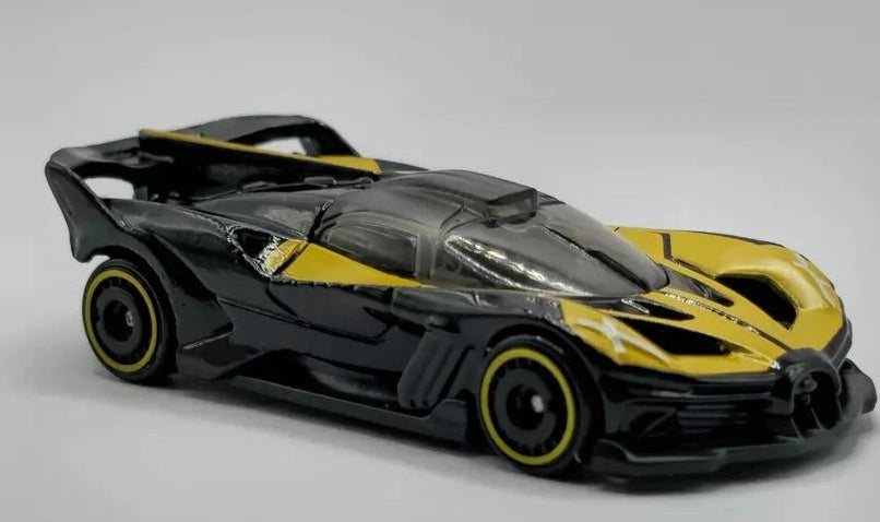 Hot Wheels 2024 #185/250 Bugatti Bolide, NEW/LOOSE, black w/yellow trim