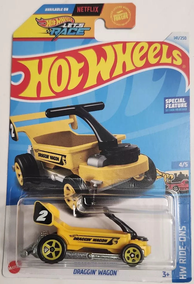 Hot Wheels 2024 #141/250 Draggin' Wagon, TREASURE HUNT, yellow