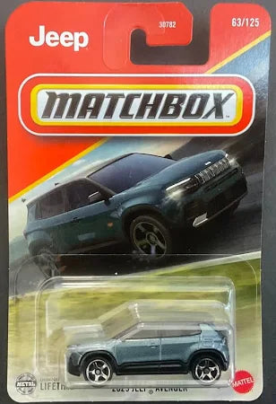 Matchbox 2025 #063/125 2023 Jeep Avenger, metaflake grey blue
