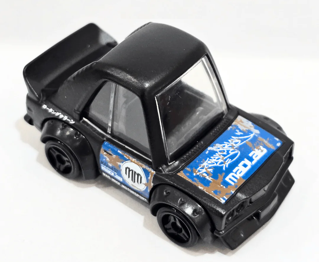 Hot Wheels 2025 #196/250 Mazda RX-3 (Tooned), NEW/LOOSE, black