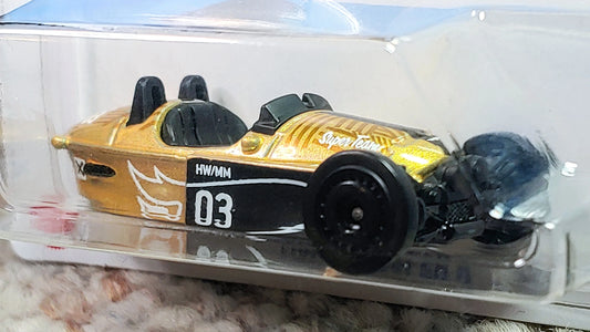 Hot Wheels 2025 #015/250 Morgan Super 3, KROGER EXCLUSIVE, NEW/LOOSE, gold
