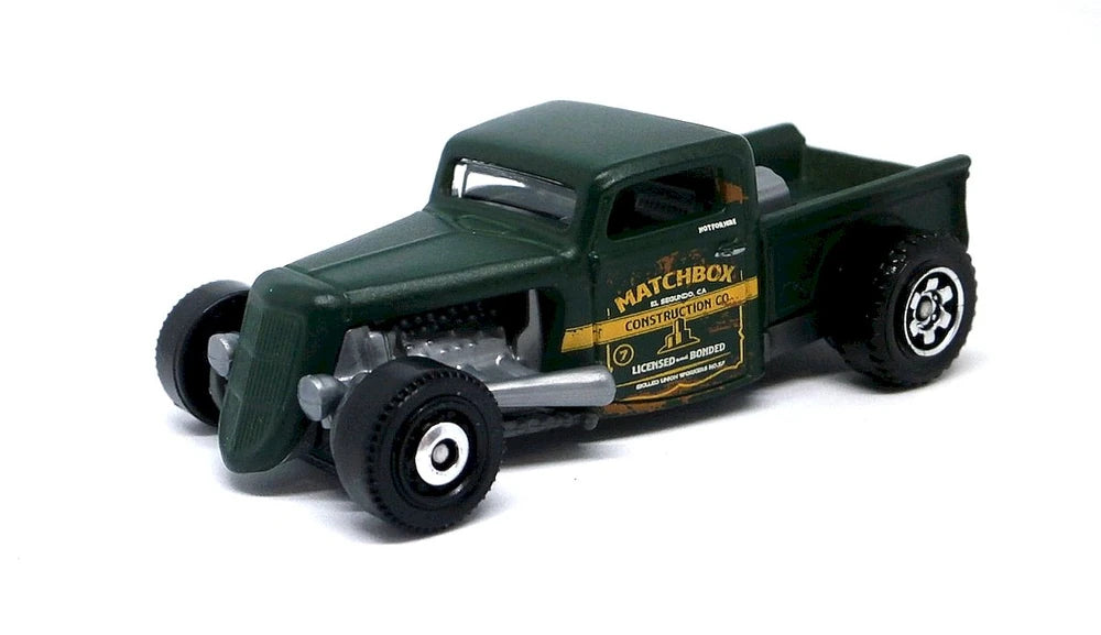 Matchbox 2019 #021/100, 1935 Ford Pickup, NEW/LOOSE, matte dark green