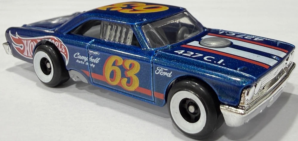 Hot Wheels 2026 #241/250, 1963 Ford Galaxie, NEW/LOOSE, blue