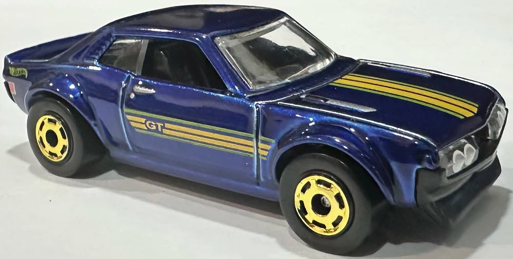Hot Wheels 2025 The Hot Ones 4/8, '70 Toyota Celica, NEW/LOOSE, spectraflame dark blue