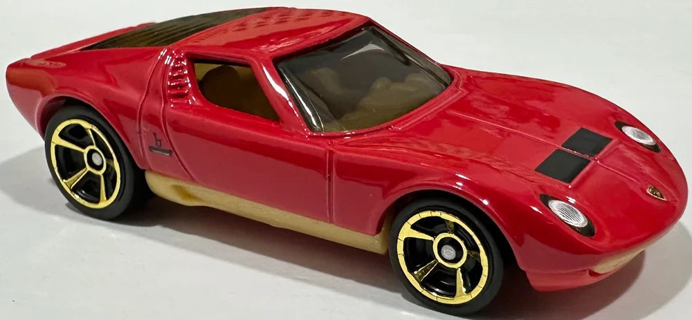Hot Wheels 2025 #078/250 '71 Lamborghini Miura SV, NEW/LOOSE, red