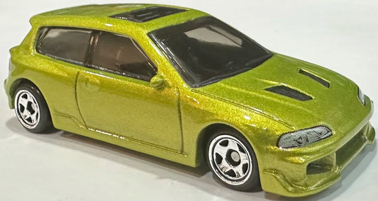 Hot Wheels 2025 F&F: Racing Course 1/5, Honda Civic EG, NEW/LOOSE, metalflake lime green (Copy)
