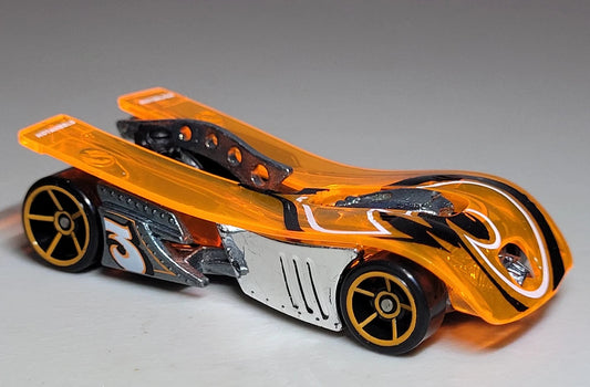 Hot Wheels 2006 #022 Motoblade, NEW/LOOSE, transparent orange