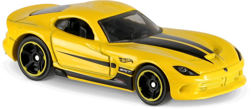 Hot Wheels 2017 #199/365, 2013 SRT Viper, PREOWNED/LOOSE, yellow