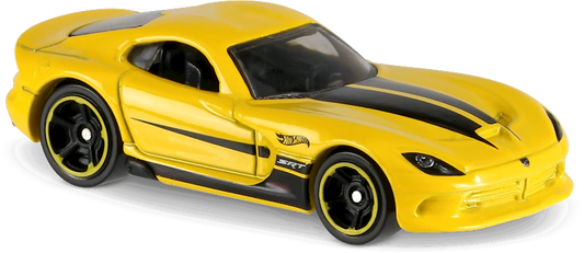 Hot Wheels 2017 #199/365, 2013 SRT Viper, PREOWNED/LOOSE, yellow