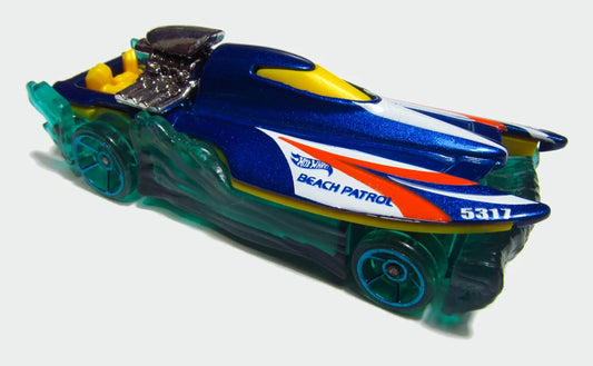 Hot Wheels 2013 #073/250 Mad Splash, PREOWNED/LOOSE, metalflake blue