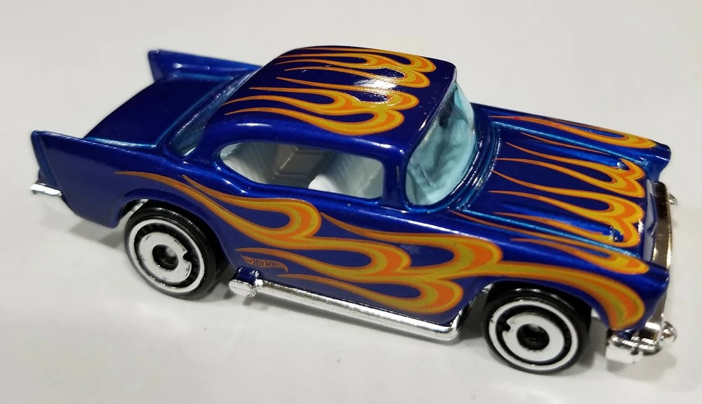 Hot Wheels 2019 #009/250 '57 Chevy, NEW/LOOSE, dark blue