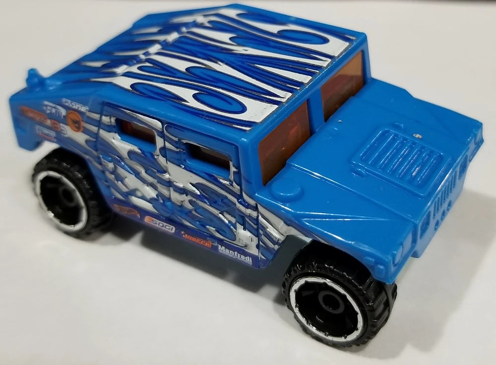 Hot Wheels 2019 #133/250 Humvee, TREASURE HUNT, NEW/LOOSE, blue