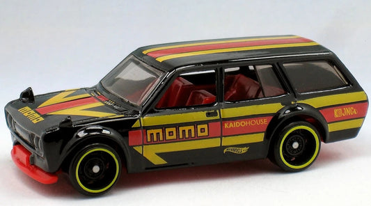 Hot Wheels 2020 #146/250, '71 Datsun Bluebird 510 Wagon, NEW/LOOSE, black/MOMO livery