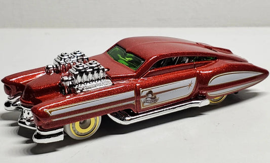 Hot Wheels 2024 HW Winter 1/5, Evil Twin, NEW/LOOSE, metalflake satin red