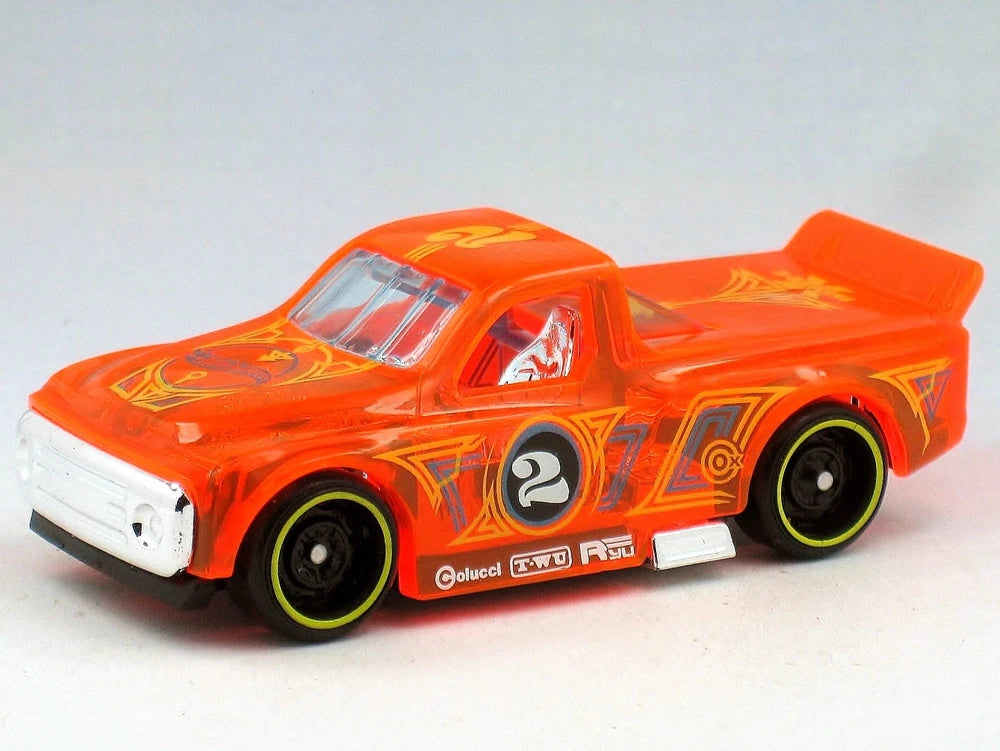 Hot Wheels 2021 #160/250 Draftnator, NEW/LOOSE, clear orange