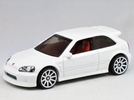 Hot Wheels 2021 #214/25 '99 Honda Civic Type R, NEW/LOOSE, championship white