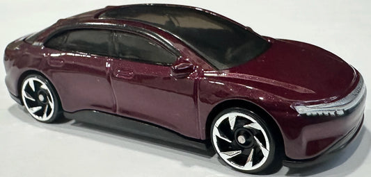 Hot Wheels 2026 #059/250, Lucid Air, NEW/LOOSE, metalflake zenith red