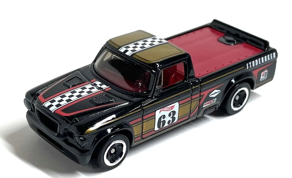 Hot Wheels 2022 #093/250 '63 Studebaker Champ, NEW/LOOSE, glossy black