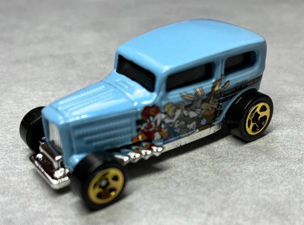 Hot Wheels 2023 Warner Bros. 100th Anniversary 3/5, Midnight Otto, NEW/LOOSE, sky blue