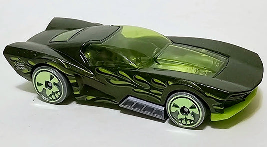 Hot Wheels 2024 Halloween 5/5, Street Shaker, NEW/LOOSE, metalflake green