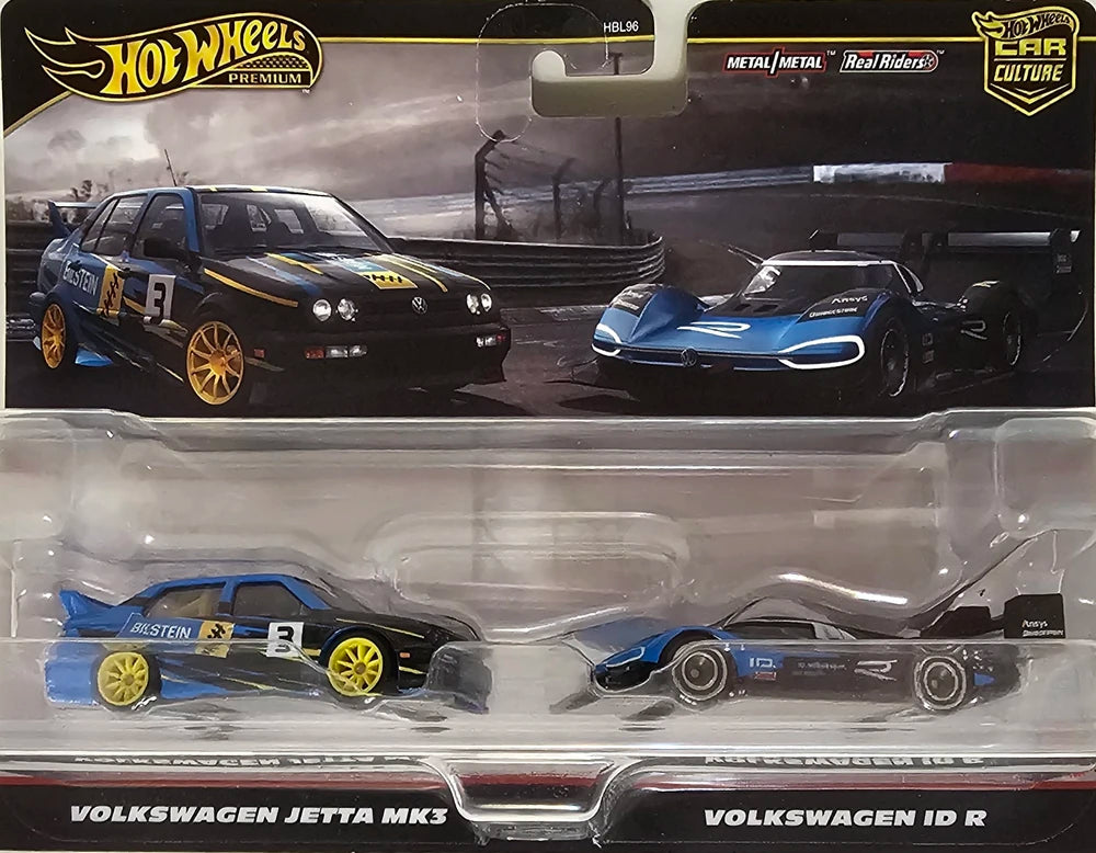 Hot Wheels 2024 Premium 2-Pack, Volkswagen Jetta MK3 & Volkswagen ID R
