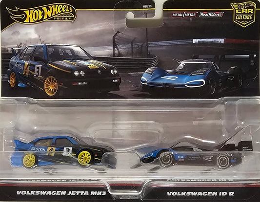 Hot Wheels 2024 Premium 2-Pack, Volkswagen Jetta MK3 & Volkswagen ID R