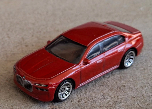 Matchbox 2025 #100/125 2024 BMW 7-Series, NEW/LOOSE, metalflake red