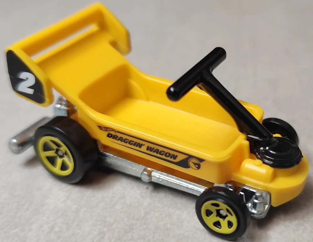 Hot Wheels 2024 #141/250 Draggin' Wagon, TREASURE HUNT, NEW/LOOSE, yellow