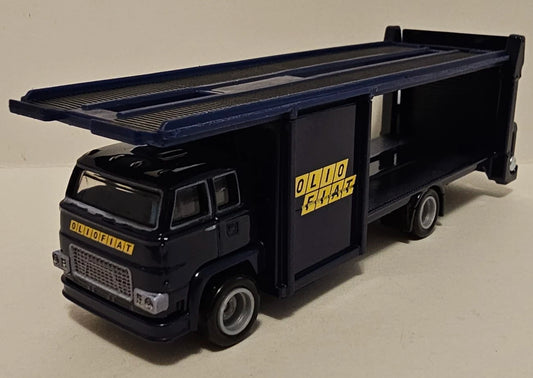 Hot Wheels 2024 Premium, Second Story Lorry from Team Transport #62, NEW/LOOSE, dark blue